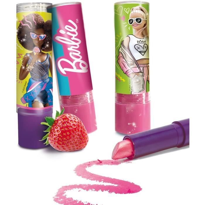 Rouge à lèvres à personnaliser - Barbie - LISCIANI GIOCHI - Enfant - Blanc - Arômes naturels