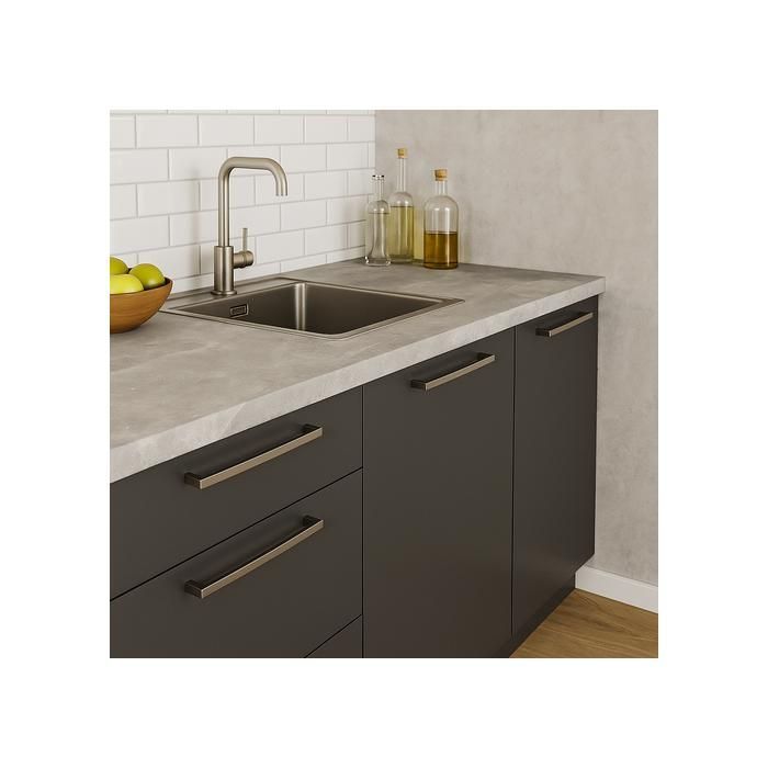 Encimera de cocina de 80 × 60 cm – Grosor 2,8 cm, encimera de hormigón universal