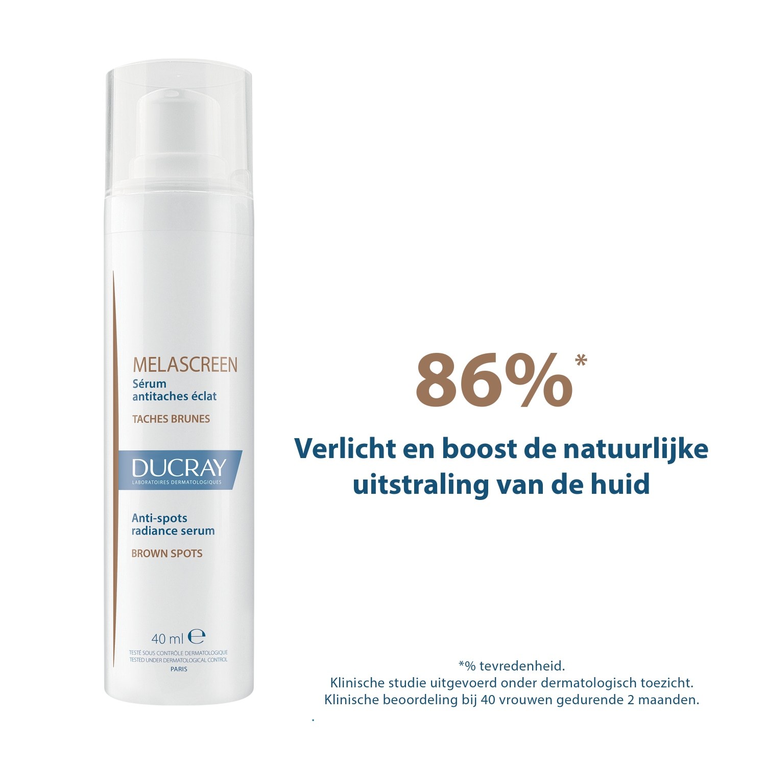 Ducray krema protiv pigmentnih fleka MELASCREEN serum protiv pigmentnih fleka za blistav ten – 40 ml