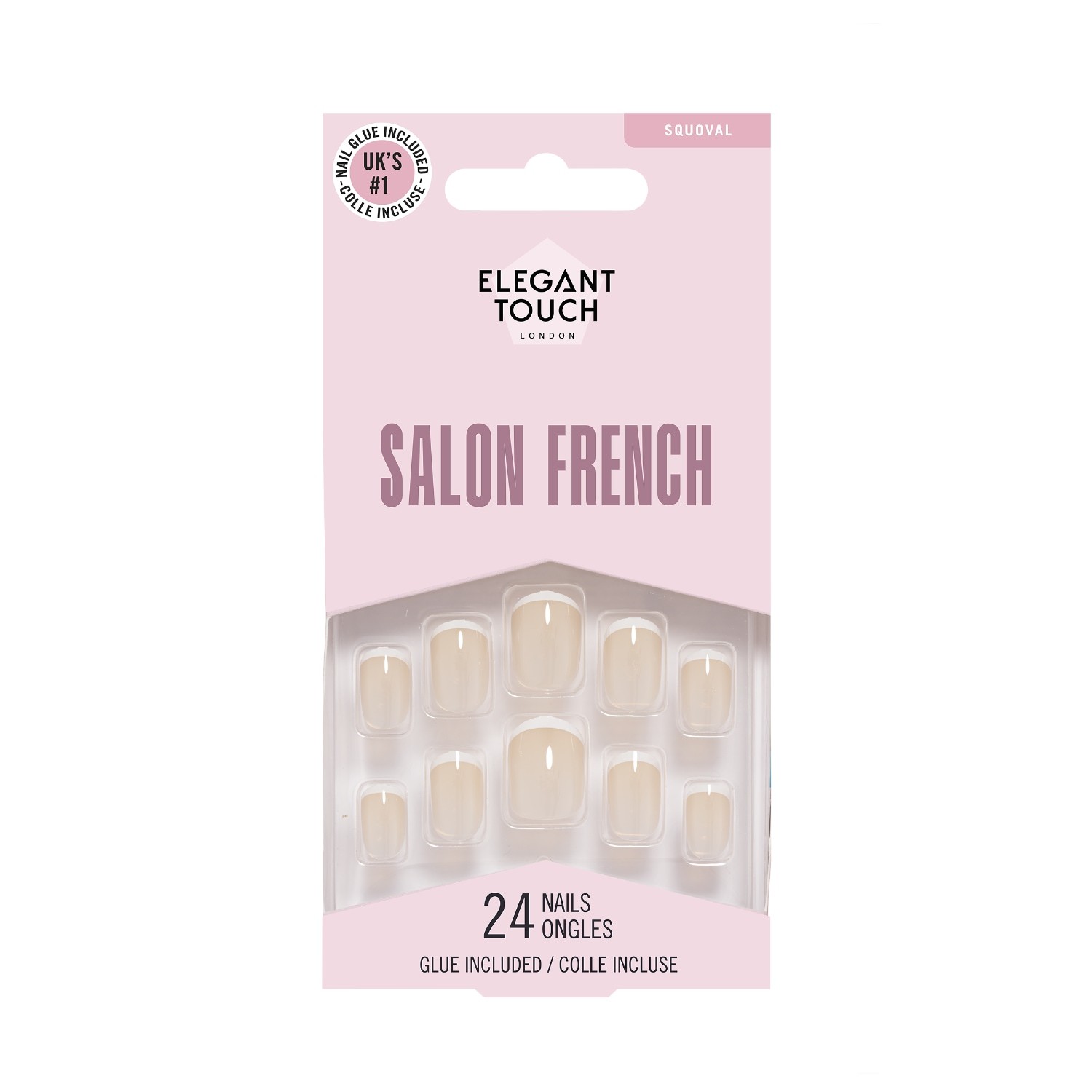 Umjetni nokti Elegant Touch French 114 - 1 komad