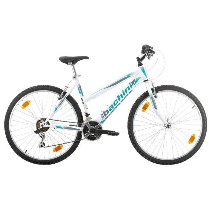 Vélo VTT 26 pouces Femme 18 Vit. freins V-Brake Alu. + Transmission Shimano ( Offre Spéciale : Pompe et garde-boues offert )