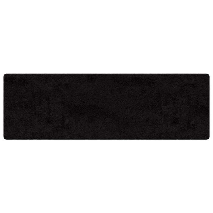 Tapis de couloir antidérapant - vidaXL - 80x250 cm - Noir - Polypropylène - Rectangulaire - Conception antidérapante