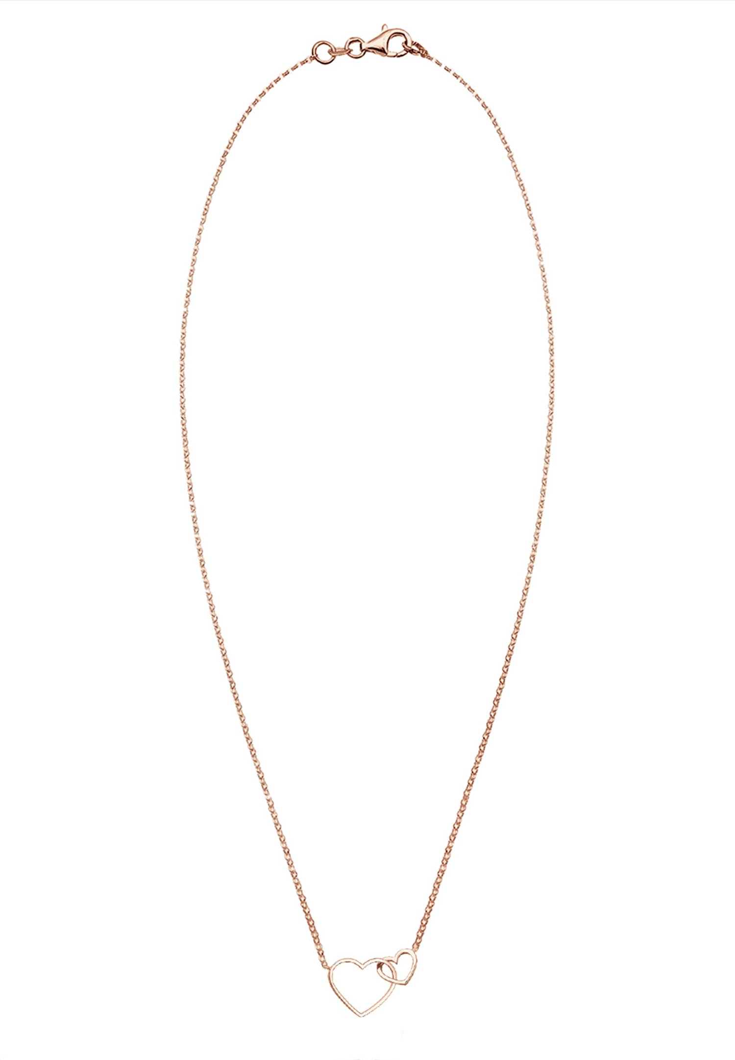 Elli Femmes Pendentif Coeur Entrelacé en Argent Sterling 925 Plaqué Or