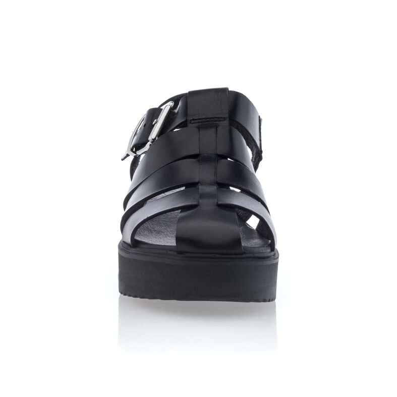 Sandali neri da donna / Scarpe aperte in punta