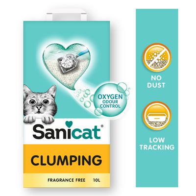 Lettiera agglomerante per gatti Sanicat senza profumo