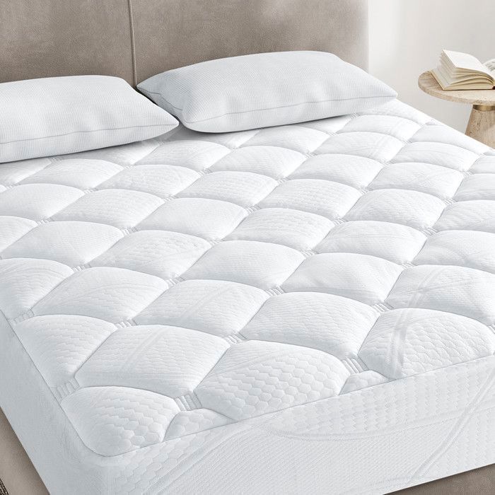 Surmatelas 180x200 cm - INRE, Confort Optimal - Moelleux, Anti-acarien, Respirant - pour Matelas 1 Places - Lavable ,