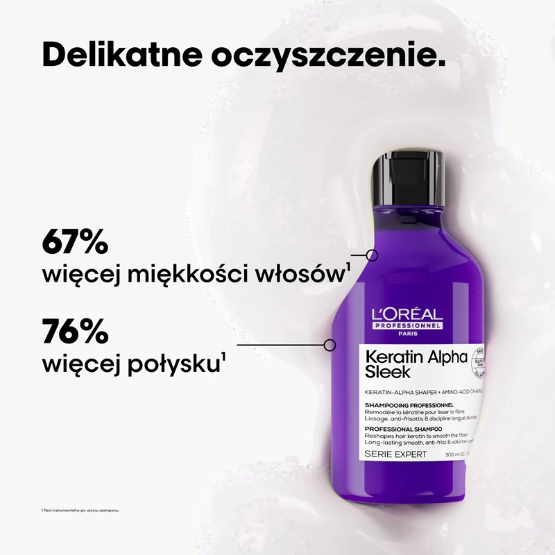 L'Oréal Professionnel Serie Expert Keratin Alpha Sleek шампон за глатку косу