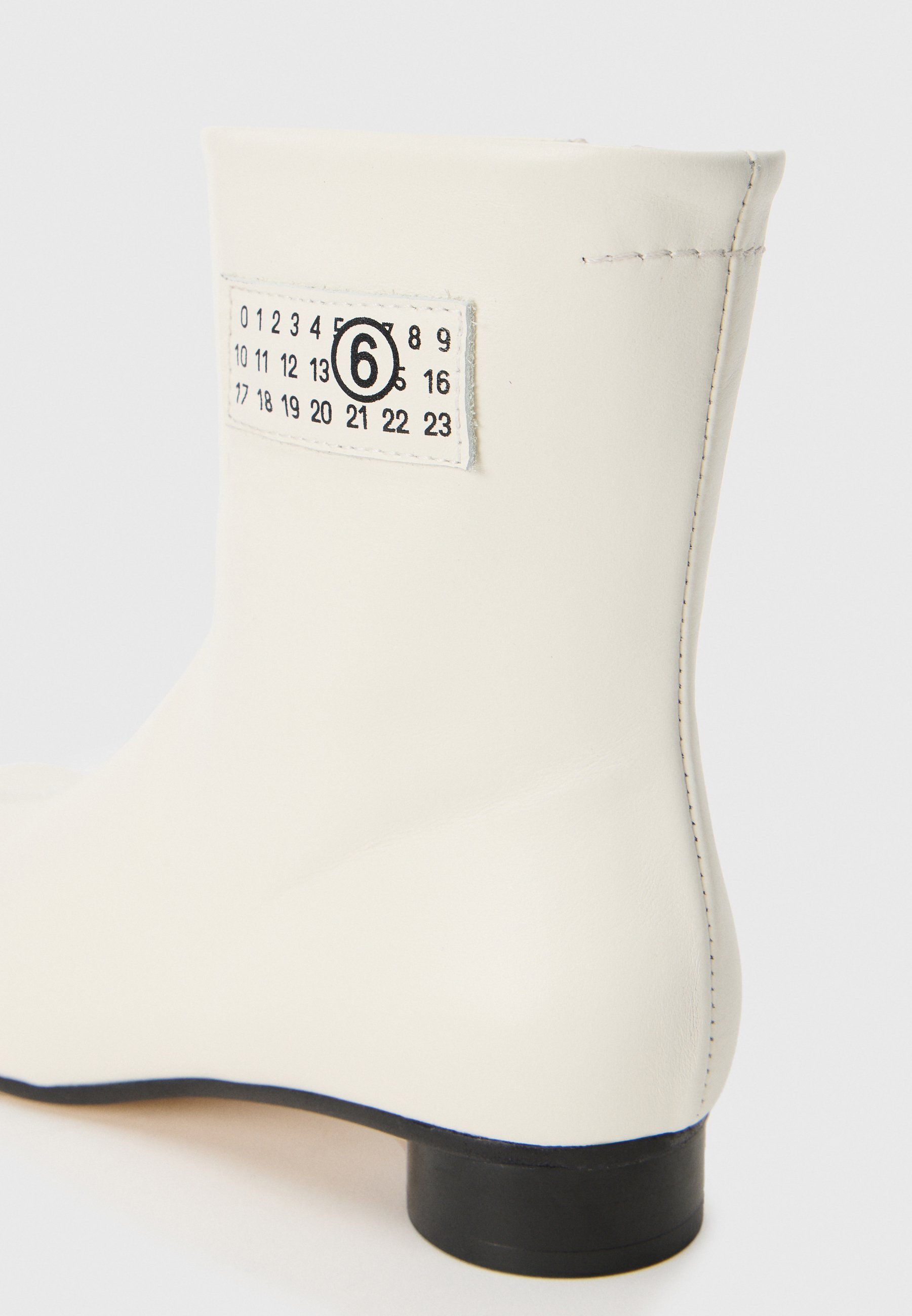MM6 Maison Margiela Classic enkellaarsjes - gebroken wit