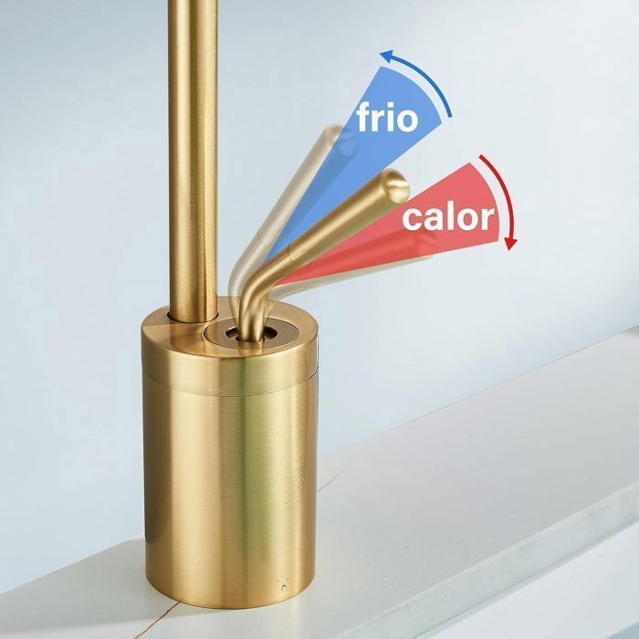 Robinet salle bain dore Brushed,Robinet lavabo,Mitigeur Lavabo en Acier Inoxydable,Mitigeur Salle de Bain
