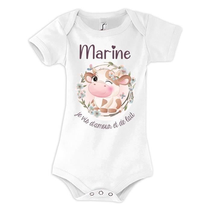 Body para bebé - Azul marino - 100% algodón - Certificado Oeko-Tex - Cierre con botones a presión