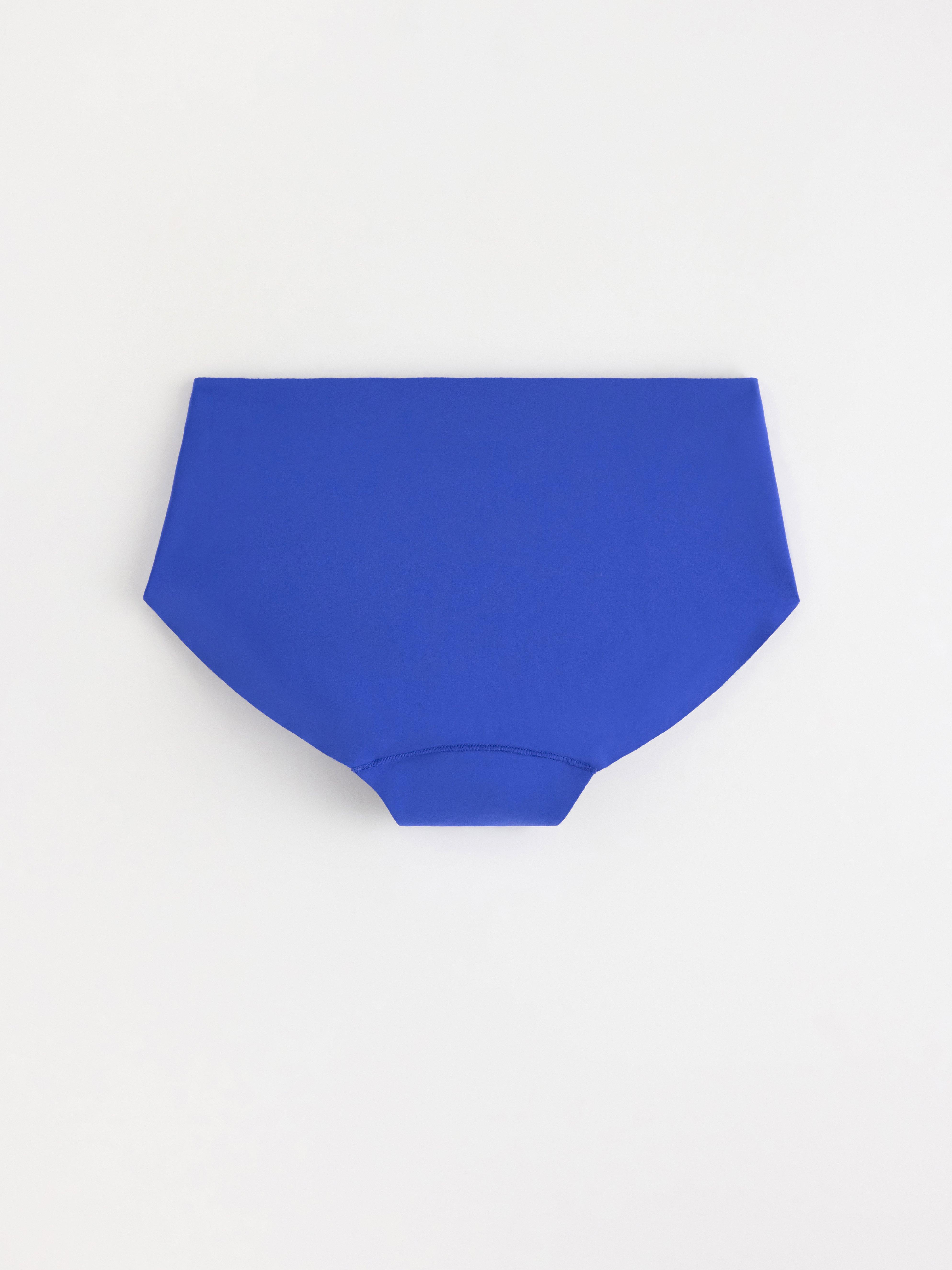 Menstruační podprsenka se střední savostí - pasující - Female Engineering Neon Blue
