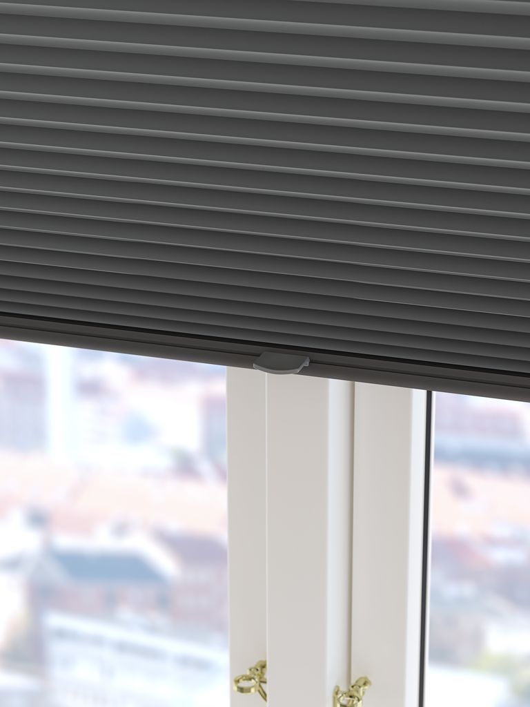 HVEN Svetloodporna plise žaluzija HVEN 60x130cm zgoraj/spodaj siva