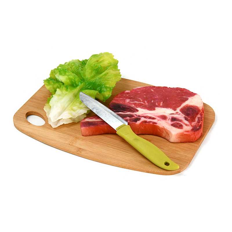 Tabla de cortar carne de bambú al por mayor de fábrica. Tabla de cortar fruta de madera de bambú profesional.