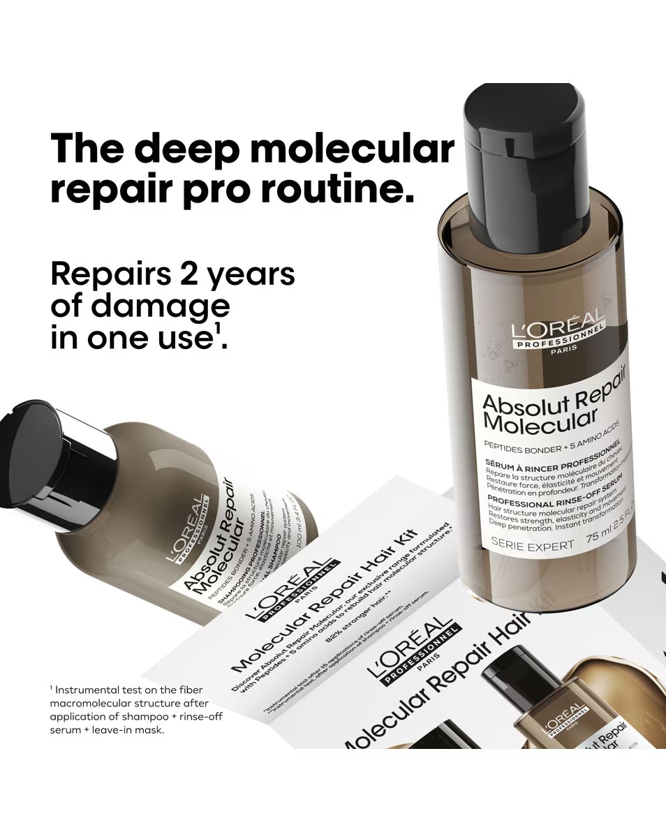 L'OREAL PROFESSIONNEL Absolut Repair Molecular Hair Repair Discovery Duo Set Σαμπουάν και ορός που ξεπλένεται