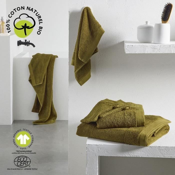 Toalla de baño - HOY - 70 x 130 cm - Algodón - Bronce orgánico