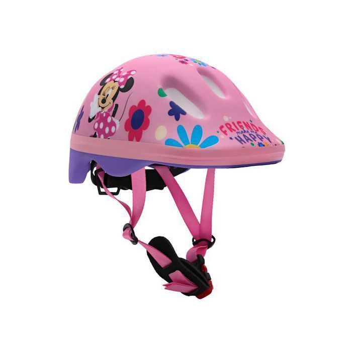 DISNEY Minnie Mouse Casque de vélo sécurisé pour fille, réglable 44-48 cm