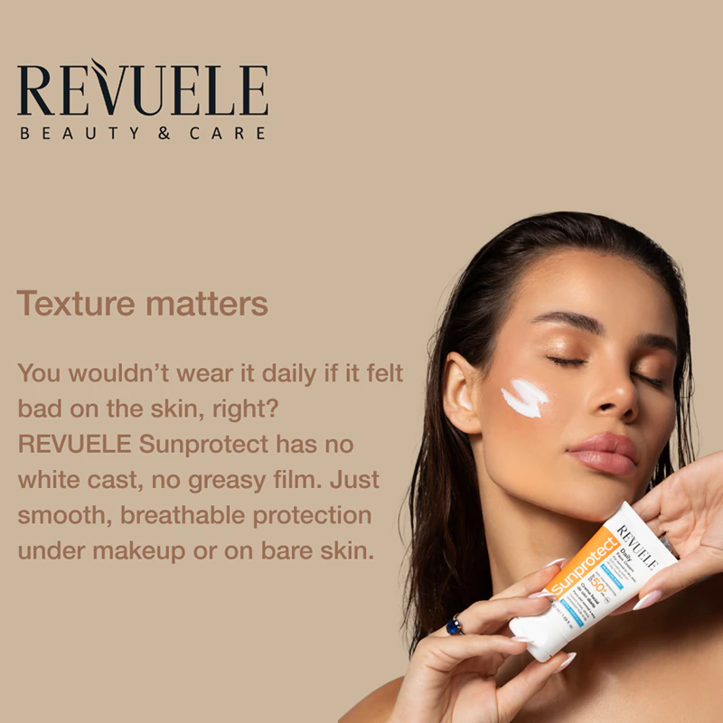 Revuele Sunprotect Creme de Dia Hidratante e Proporciona Sensação Solar FPS 50+