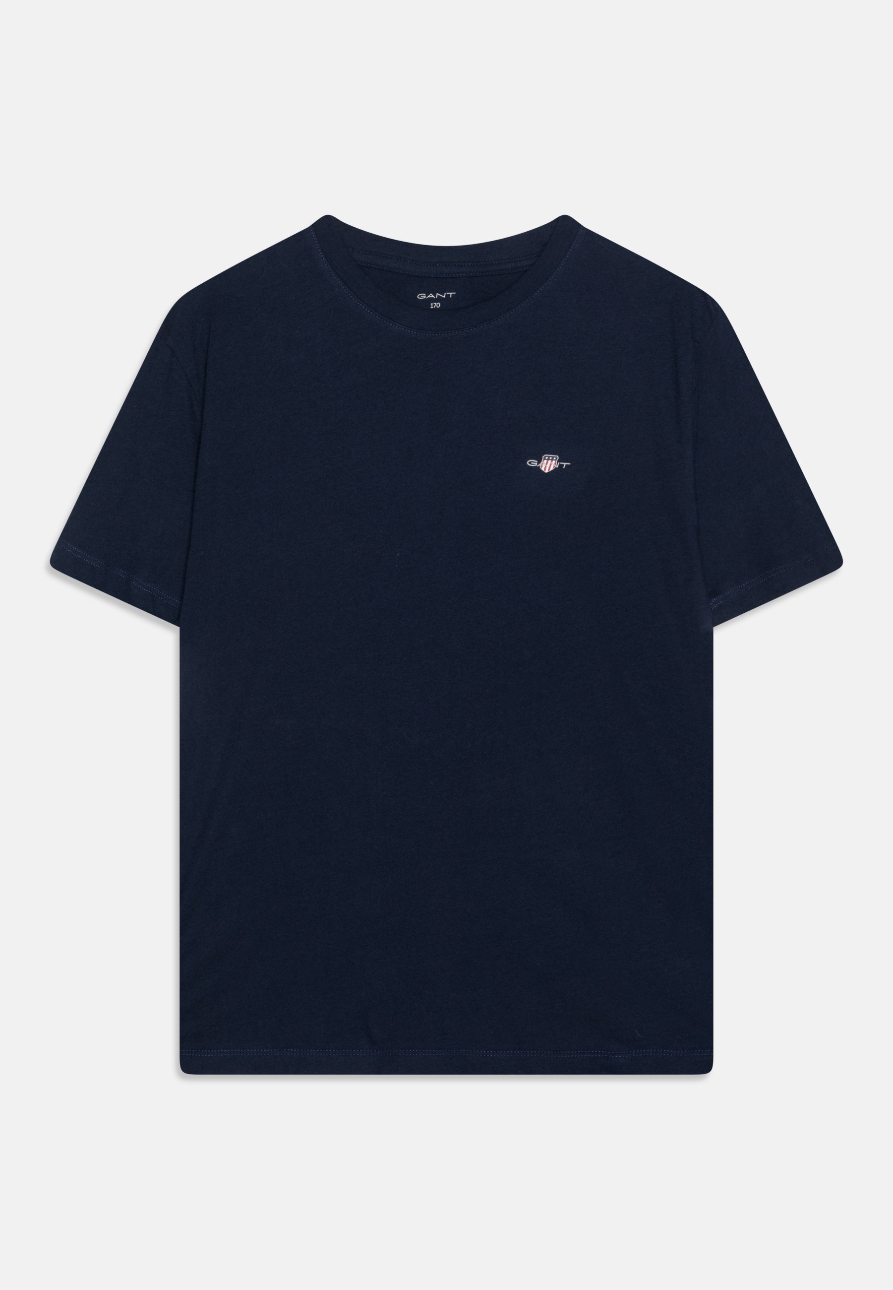 GANT C NECK UNISEX 2 PACK - Koszulka basic - jasnoszary melanż/granatowy