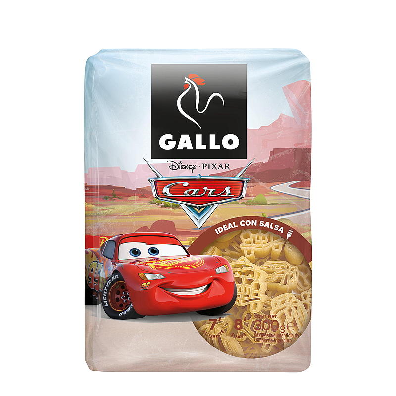 Pasta 300 g Disney Biler