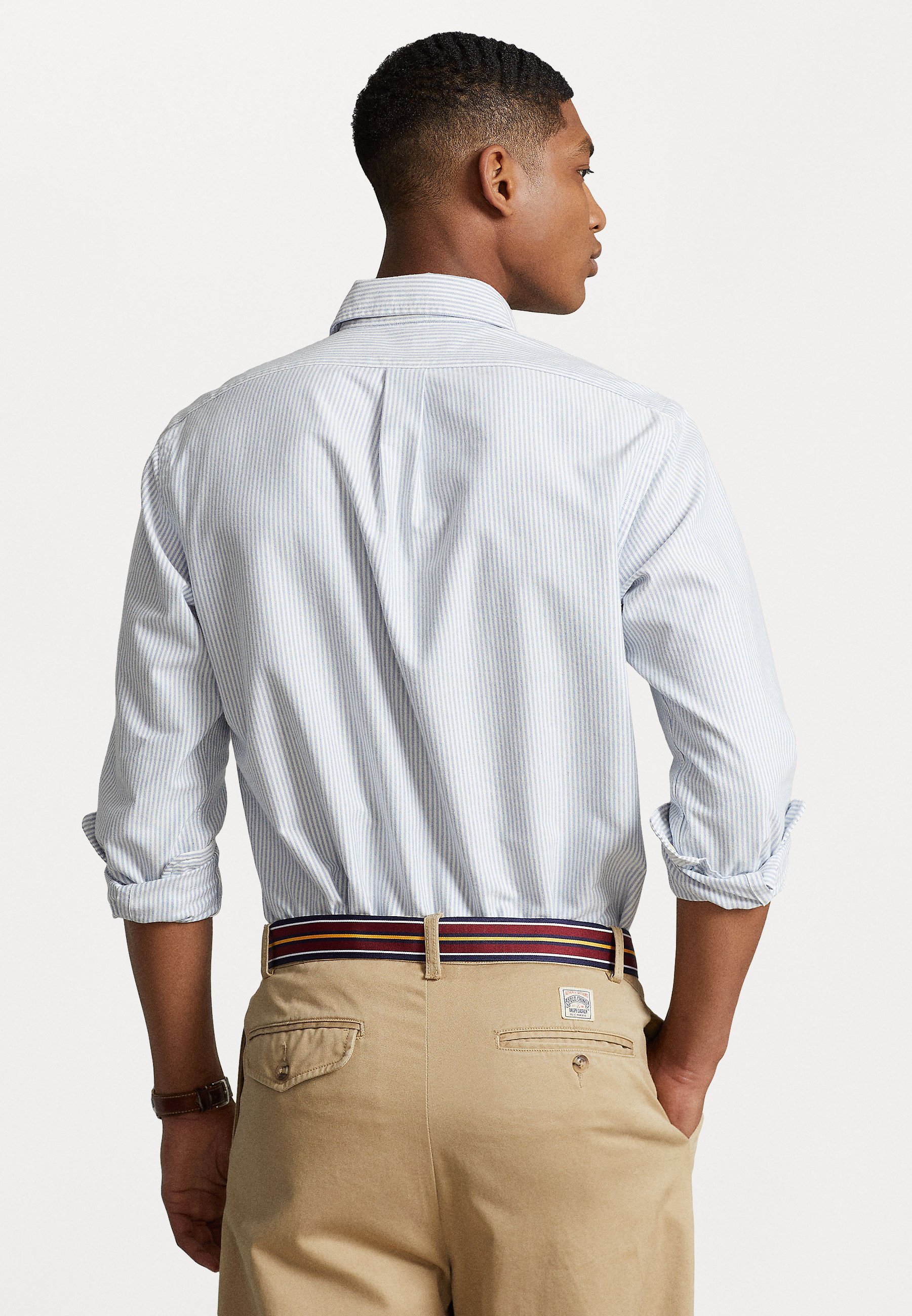 Chemise Oxford coupe slim Polo Ralph Lauren - Bleu/Blanc