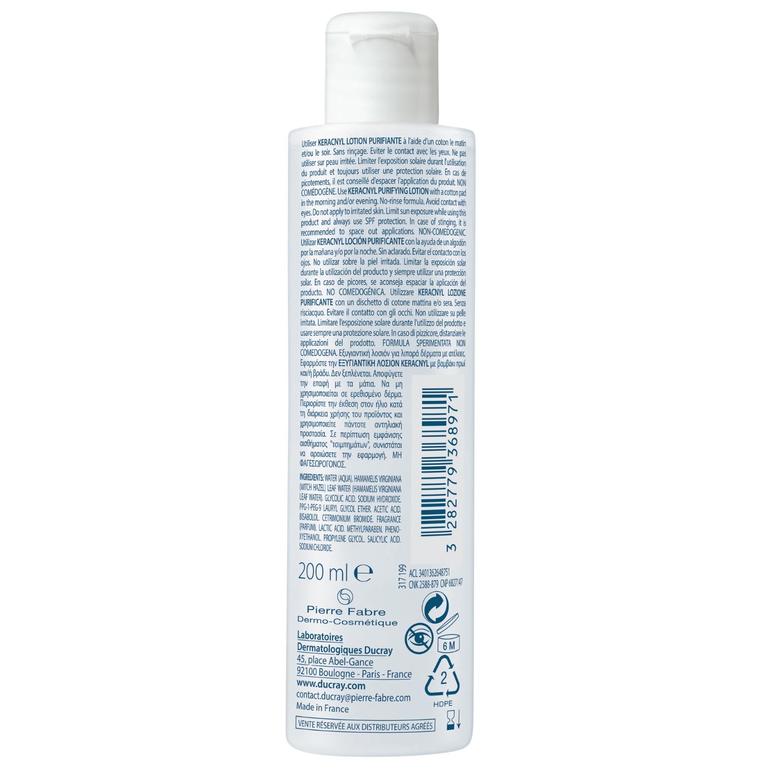Ducray Keracnyl Reinigungslotion - 200 ml