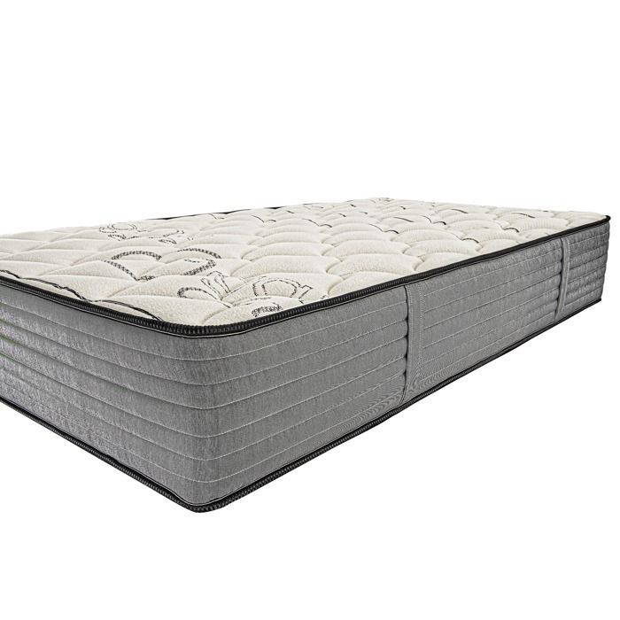 Colchón de 140x190 cm, BestSleep, 26 cm, espuma viscoelástica, zonas de descanso independientes, lado verano/invierno