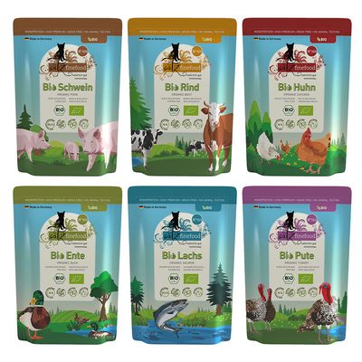 Pacotes de degustação mistos orgânicos da Catz Finefood