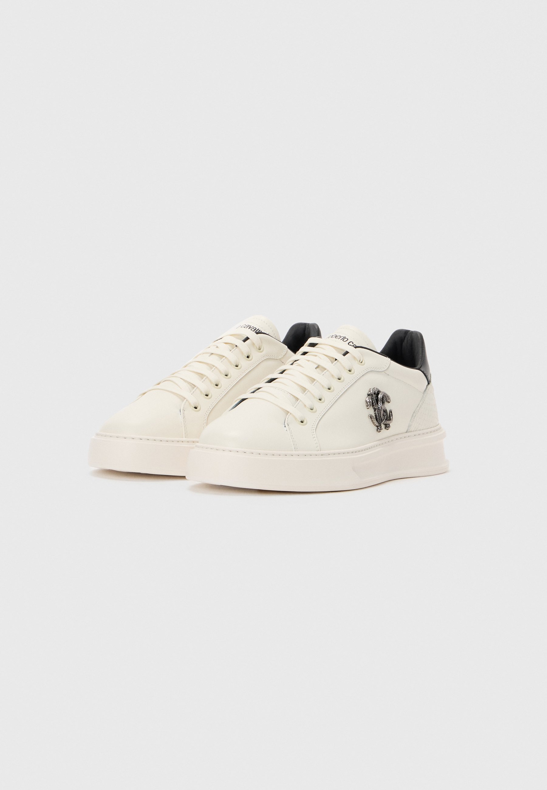 Roberto Cavalli LONDRA - Sneakers - bianco sporco/nero