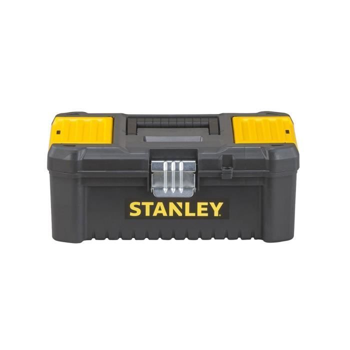 STANLEY 30cm Tool Box - Plastic with 2 Organizers on the Lid - Tool Tray STST1-75518