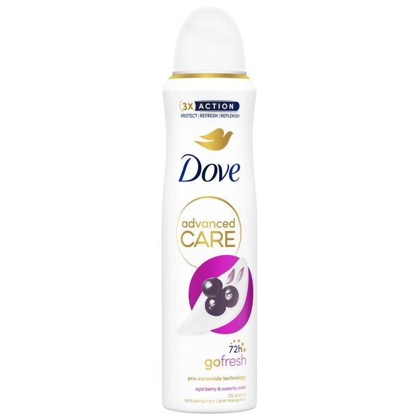 Dove Go Fresh Açaí ogu un ūdensrožu pretcaurlaidības aerosols<br>150 ml
