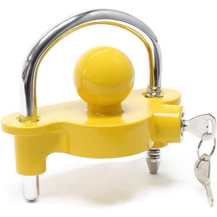 Candado para remolque con anilla de seguridad para candado, apto para enganches de 50 mm.