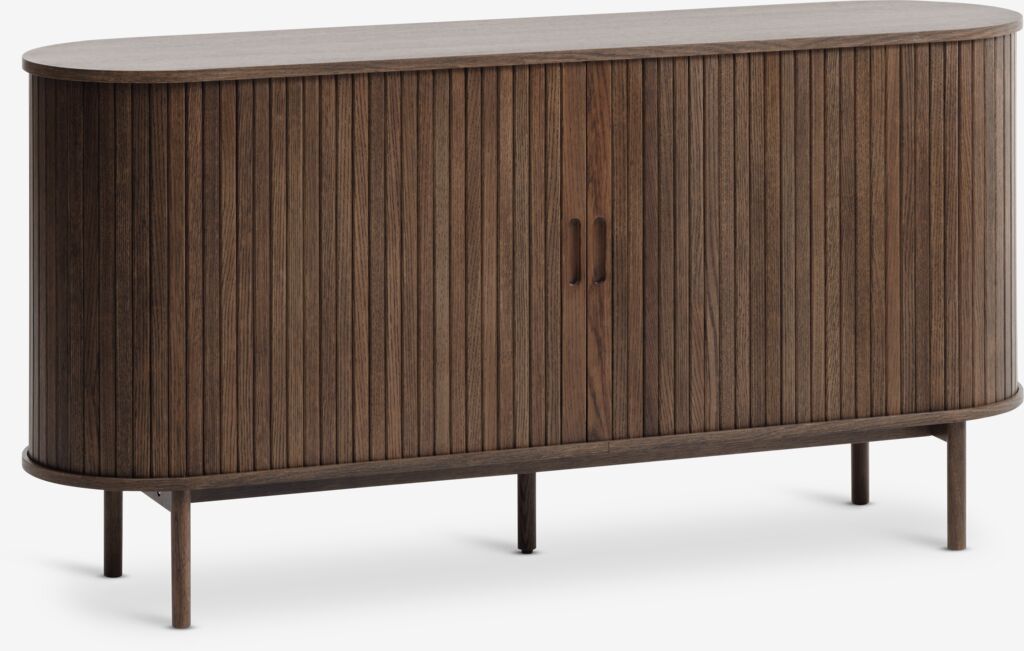 LYNGVIG Komoda LYNGVIG W160cm 2 vrata s rešetkama tamni hrast