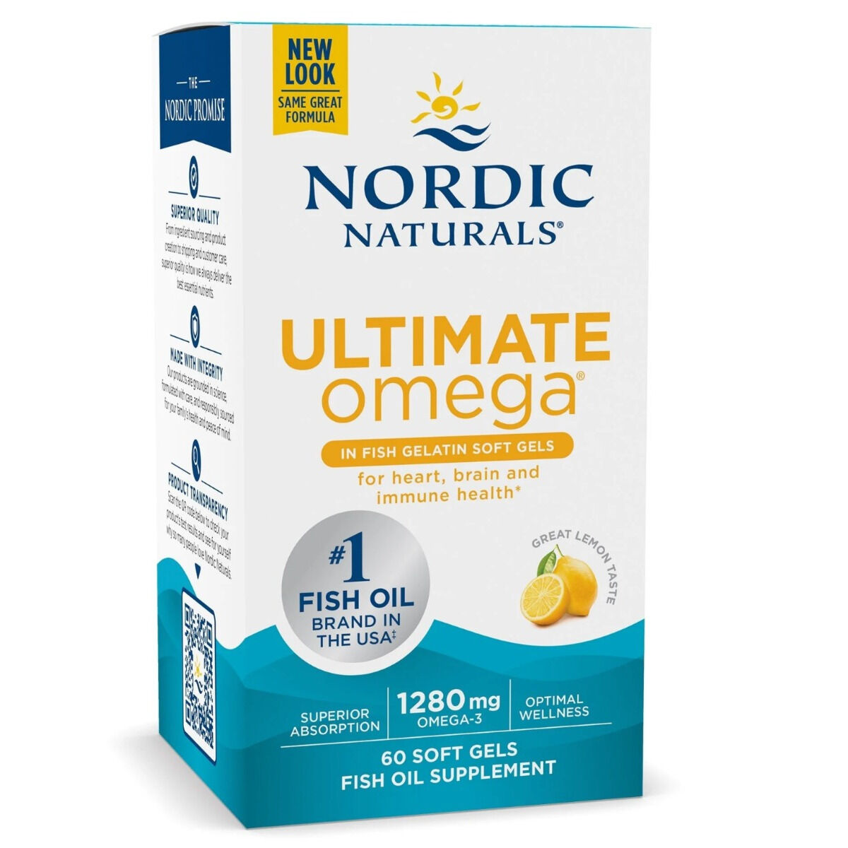 Nordic Naturals Ultimate Omega in Fish Gelatin 1280 mg