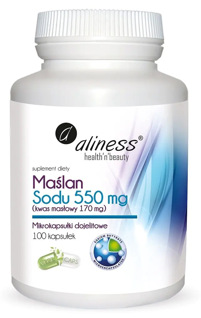Aliness Maślan Sodu 550 mg Kapsułki