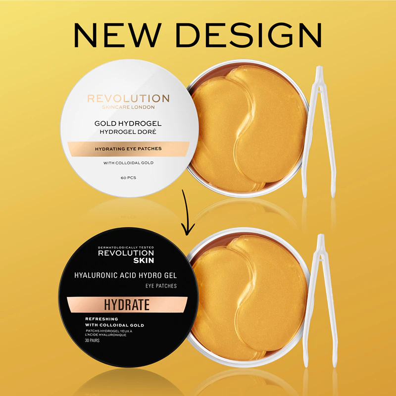 Revolution Skincare Gold Hydrogel hydrogélová očná maska so zlatom
