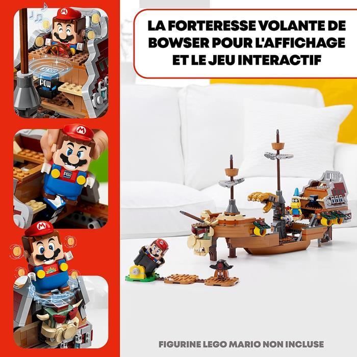 71391 Super Mario Bowser's Flying Fortress Expansion Set, Building Toy for Kids with 3 Figures