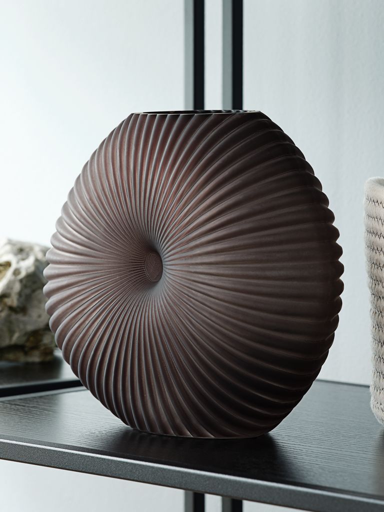RICHARD RICHARD vaza, širina 9x duljina 25x visina 20 cm, siva