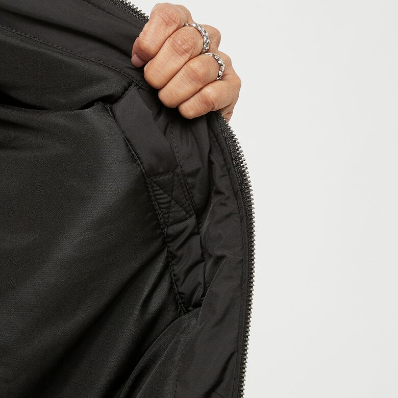 Wattierte Bomberjacke mit kleinem Logo