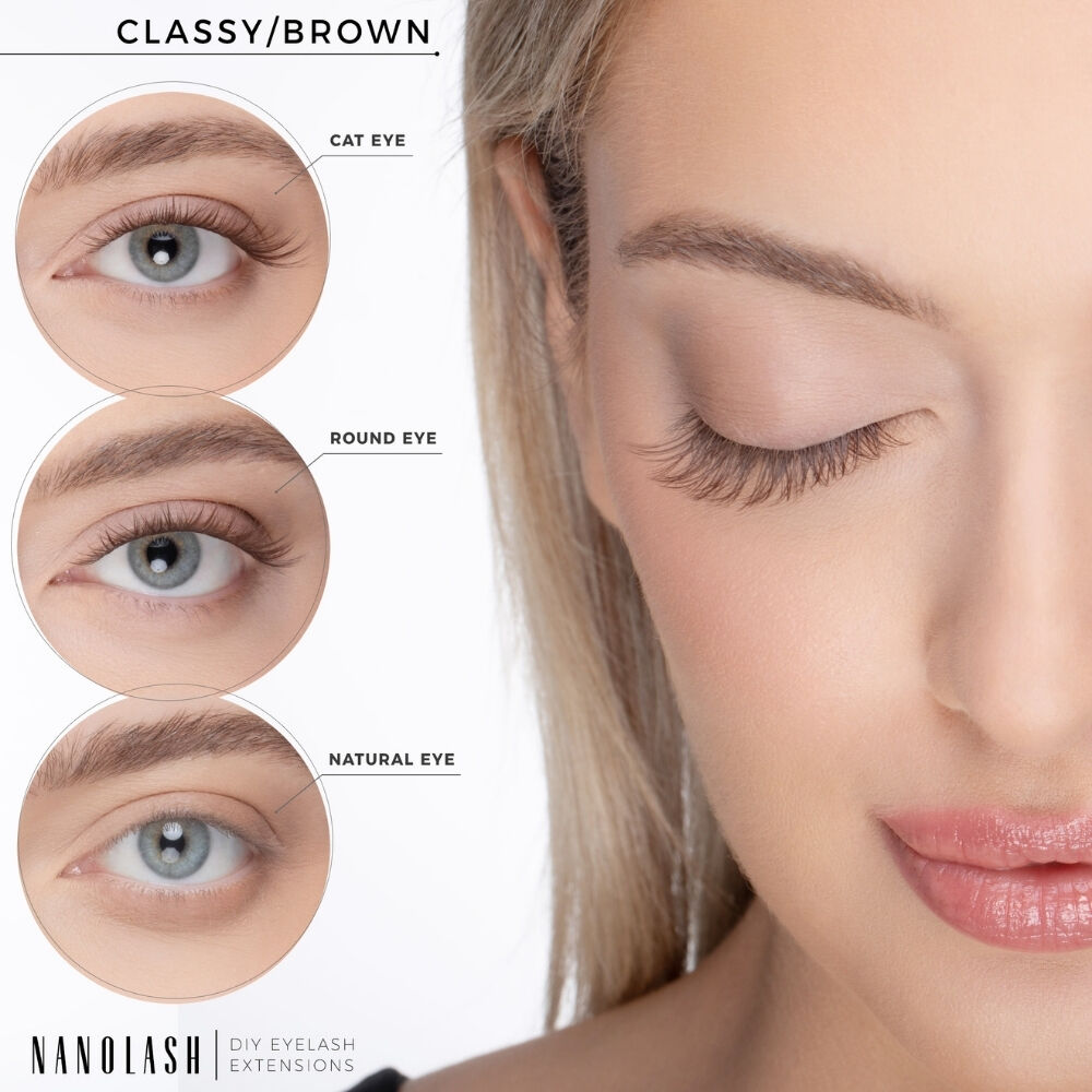 Nanolash DIY Eyelash Extensions Starter Kit Brown