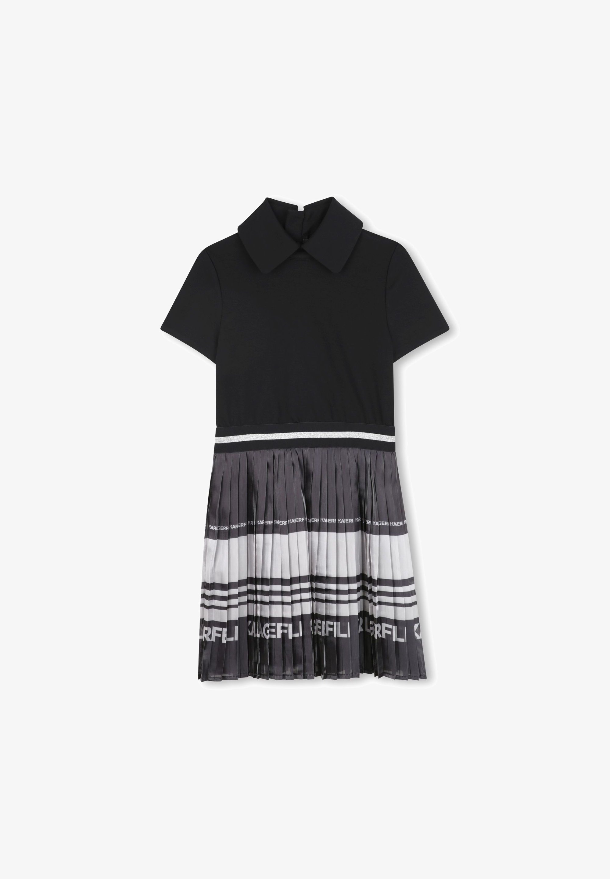 ABITO DA BAMBINA KARL LAGERFELD - Abito da giorno - nero/grigio antracite