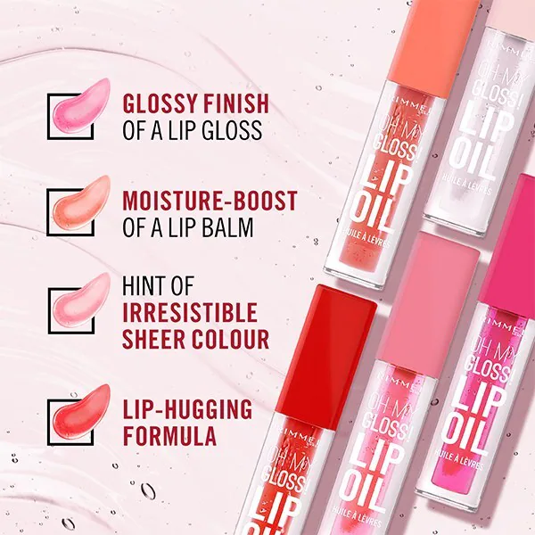Rimmel Oh My Gloss! Leppeolje 000 Clear Cloud 4,5 ml