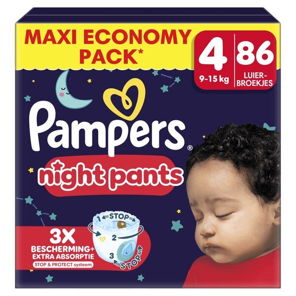 Pampers Baby-Dry Night Pant veličina 4 Maxi pakovanje veličina 4 (9-15 kg), 86 komada