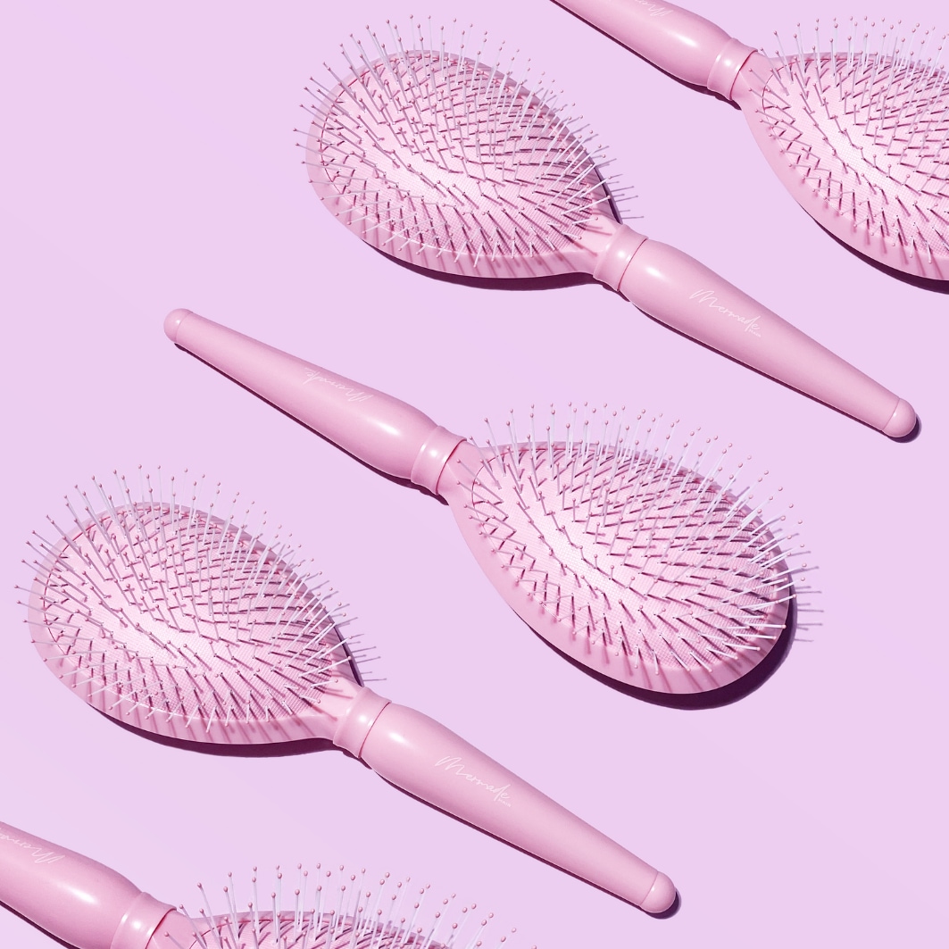 Brosse à cheveux plate Mermade en forme de palette, brosse pour usage quotidien – 1 pièce