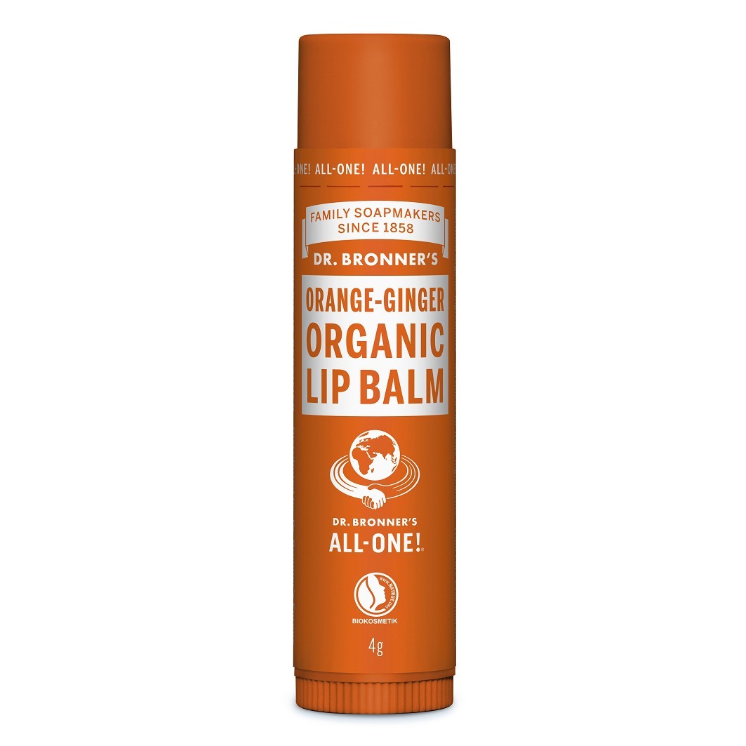 Dr. Bronner's Lippenbalsam Orange-Ingwer - 4 g