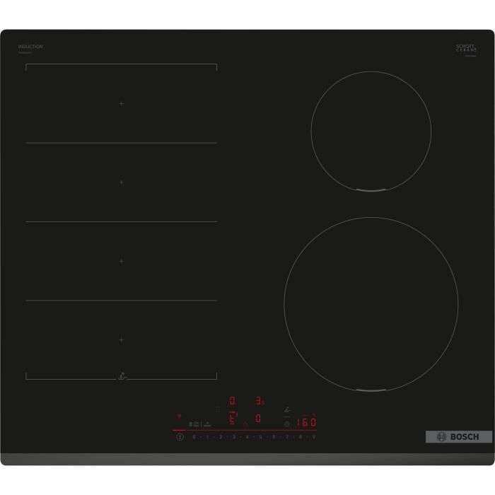 Inductiekookplaat - BOSCH SERIE 6 PIX631HC1E - 4 kookzones - 7400 W - Multitouch+ - Flexzone - Zwart