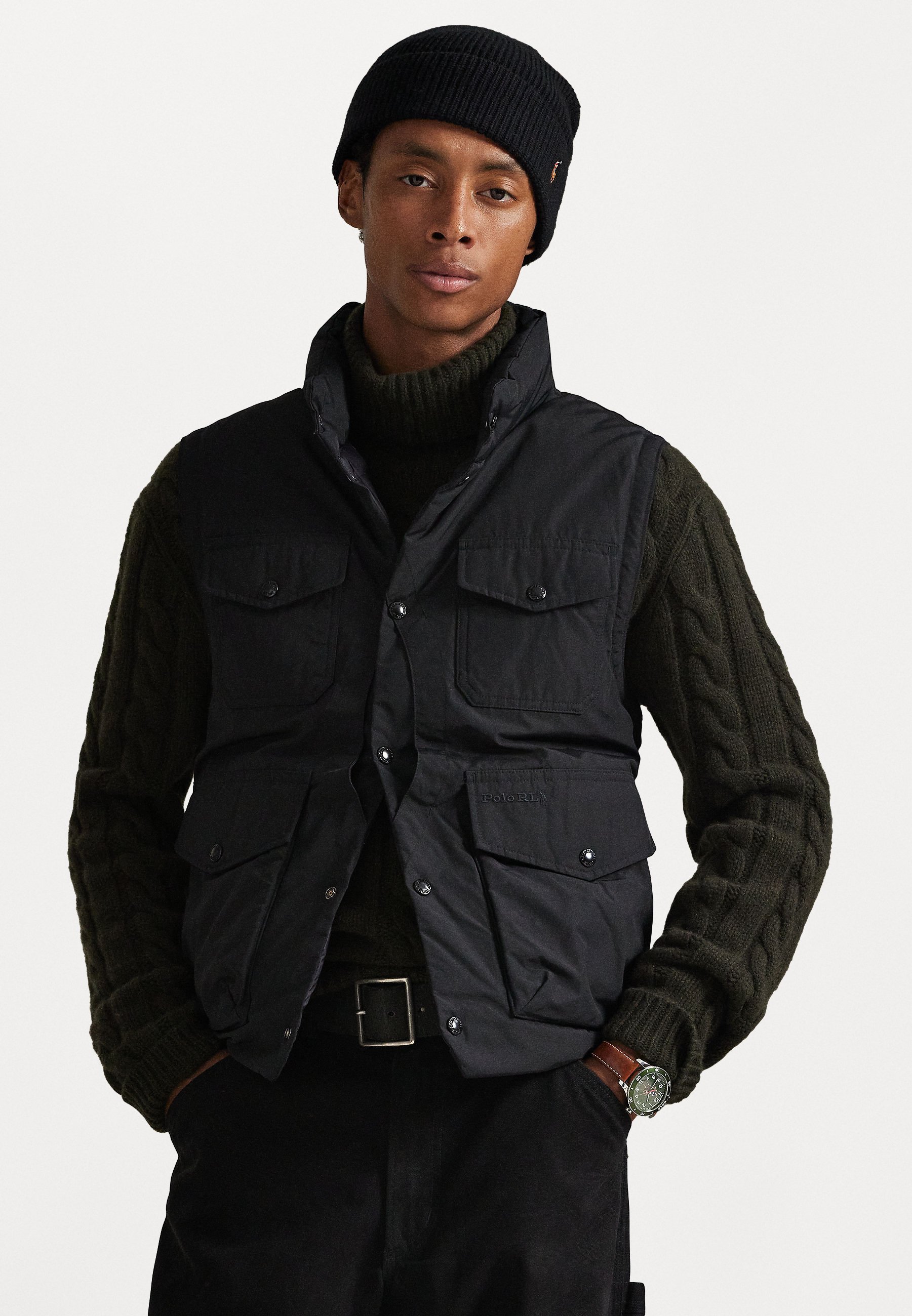 Polo Ralph Lauren THE ELSDON DOWN UTILITY VEST - Vest - zwart