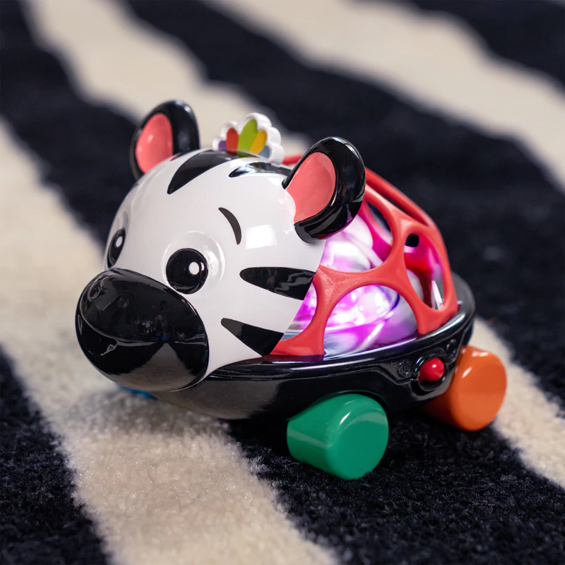 Carrinho curioso Baby Einstein Zen the Zebra™ com chocalho