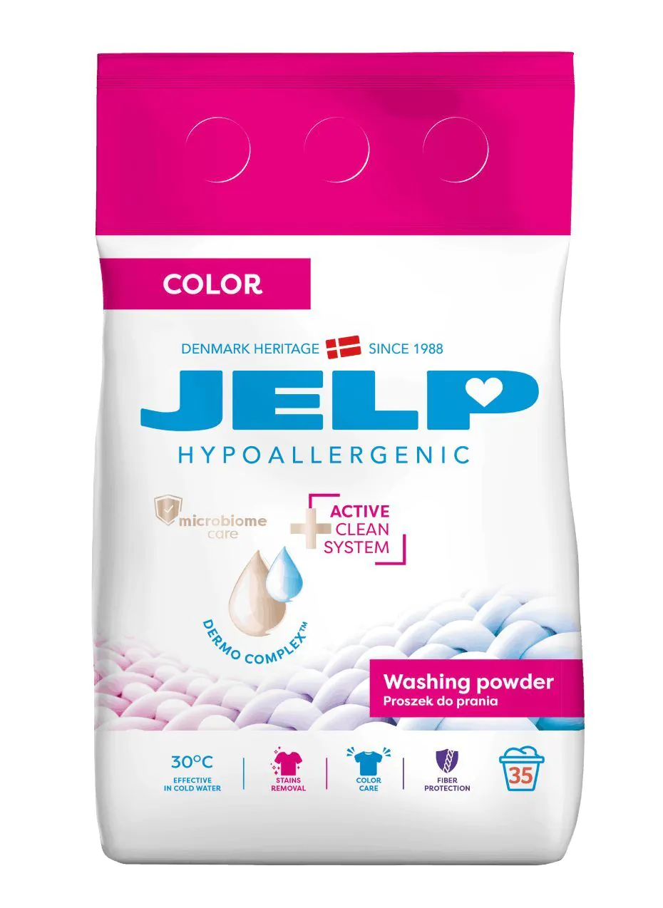 Jelp Hypoallergenic Proszek do prania tkanin kolorowych
