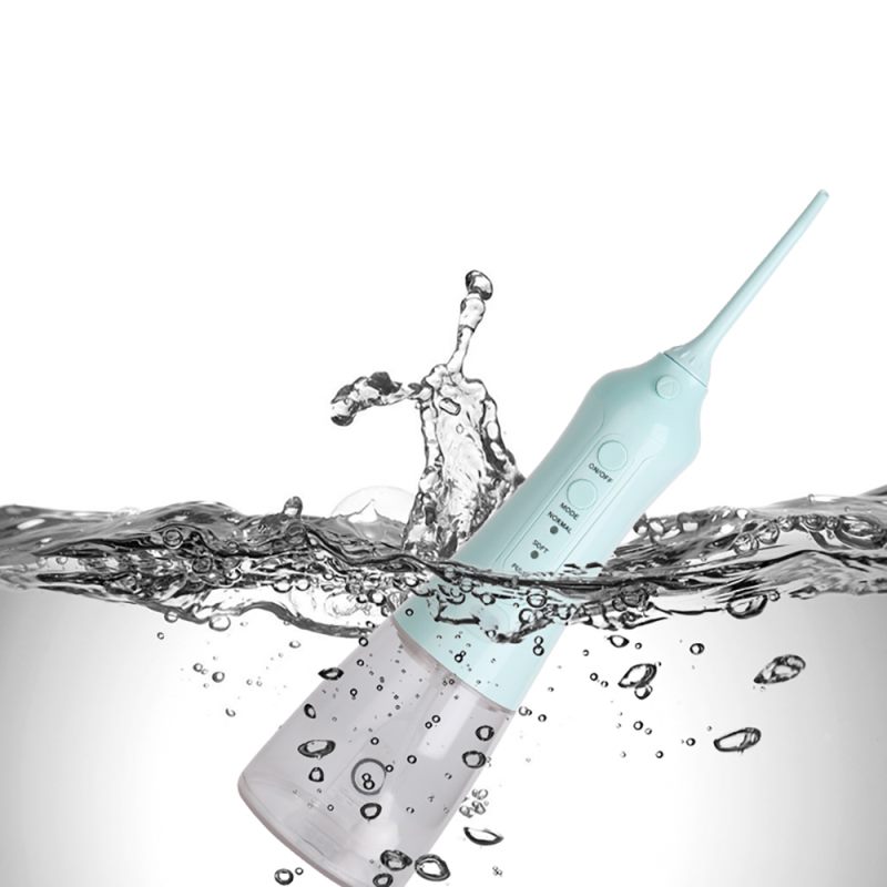 Portable Electric Oral Irrigator USB Rechargeable Dental Water Flosser IPX8 Waterproof Teeth Cleaner 360掳 Rotating Nozzle