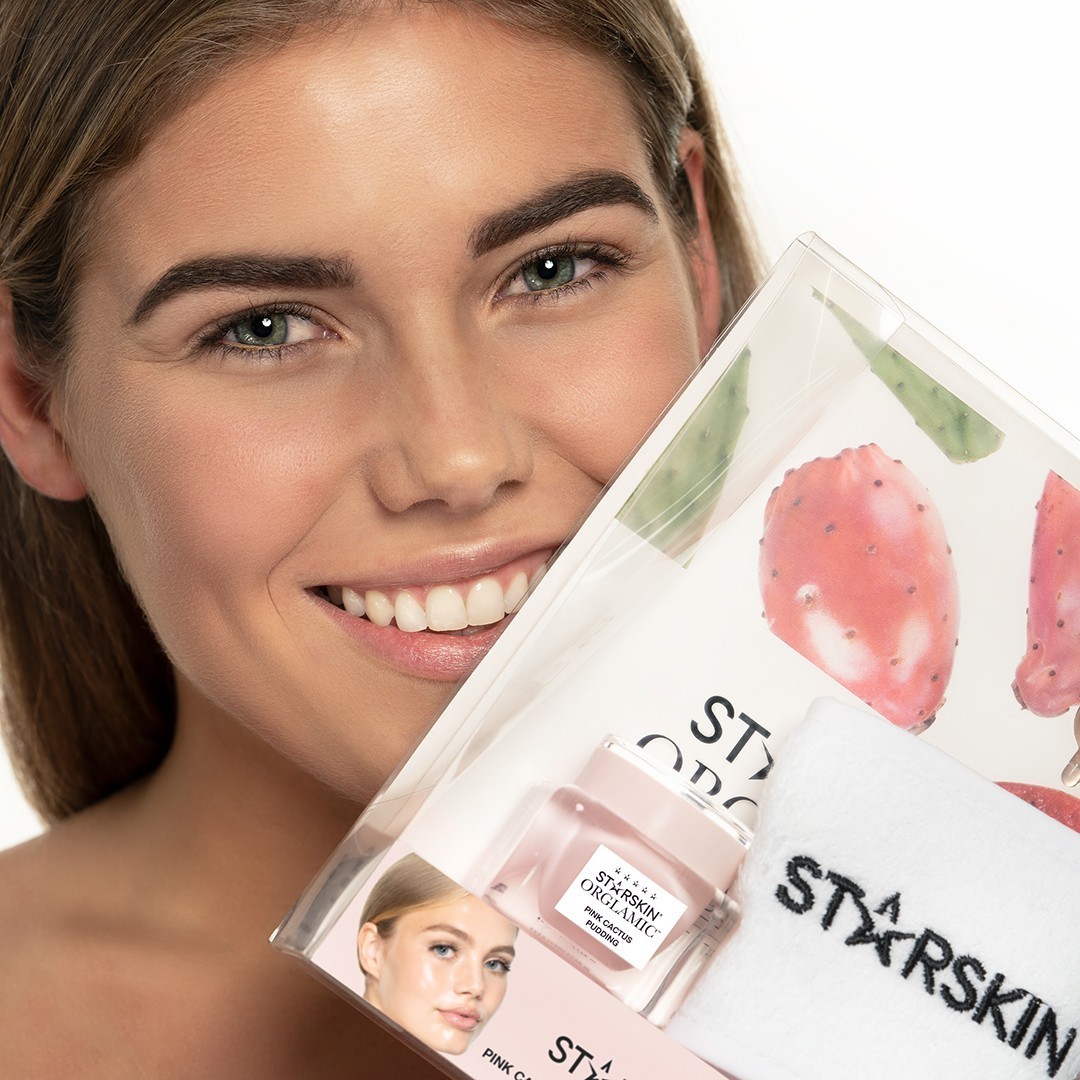 STARSKIN® Orglamic™ Set za njegu lica s ružičastim kaktusom – 1 komad